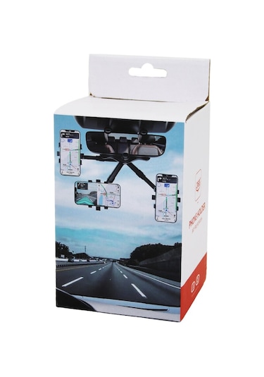 Dikiz Ayna Araç - Oto Telefon Tutucu 360 Derece