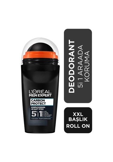 Süper Carbon Protect Anti Perspirant 5'i 1 Arada Erkek Roll On 50..ML