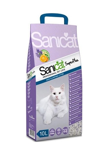 Sanicat Superplus Lavanta ve Portakallı Kedi Kumu 10 LT