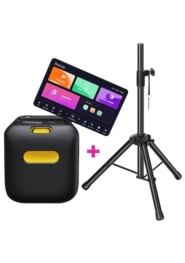 Ikarao Break X1 800 W Partybox Hoparlör Karaoke Seti + Standlı
