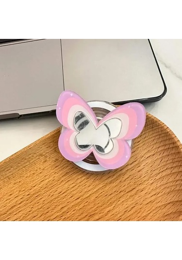Goldenqian Yenı Kore Ins Y2k Kelebek Popsocket Magsafe Manyetik Griptok Kavrama Tok Standı Katlanabilir Telefon Tutucu Braketi Kılıf Aksesuarları G G