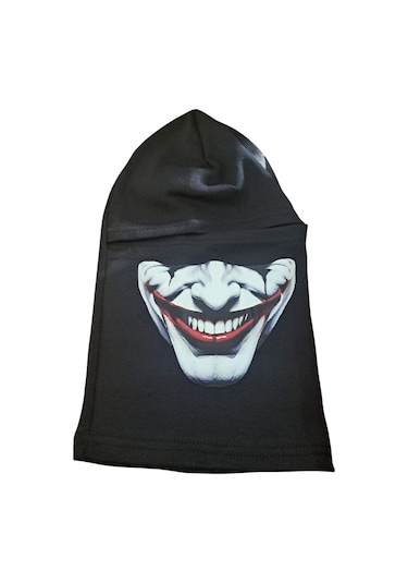 Termal Siyah Kar Maskesi Joker Baskılı Siyah - Gri