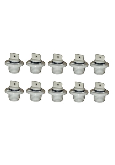 10 Adet Plastik Miçoz. Contalı. 1/2". Dış:25mm - İç:19mm