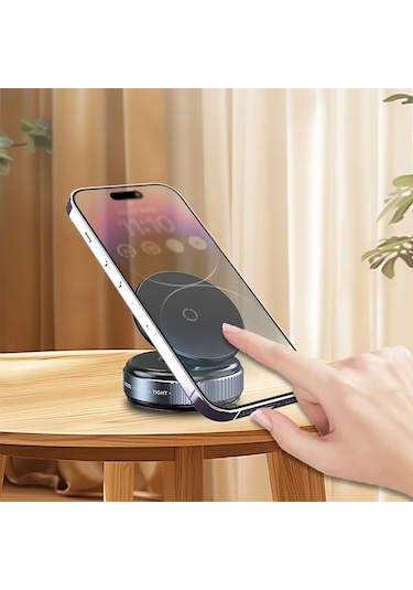 Cordial 2025 Yeni Manyetik Araç Telefon Tutucu 360 Derece Dönebilir Katlanır Siyah