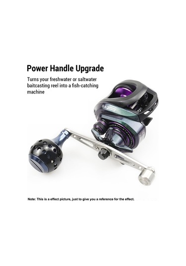 Ranyeek Alüminyum Köprü Balık Makinesi Kolu, Ergonomik Tutuş, 8x5mm Montaj Deligi, D/a Marka Luya Modifikasyonu İçin Uygun, Siyah Siyah