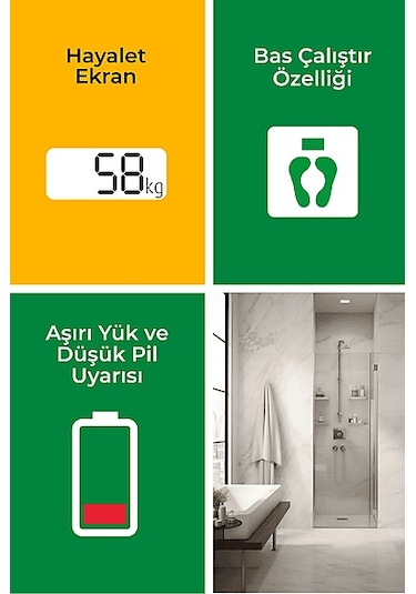 Medısana 38200 Dijital Cam Baskül Siyah