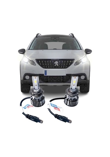 Megamarket06 Peugeot 2008 Uyumlu Led Kısa Far Ampulü Photon Mono H7