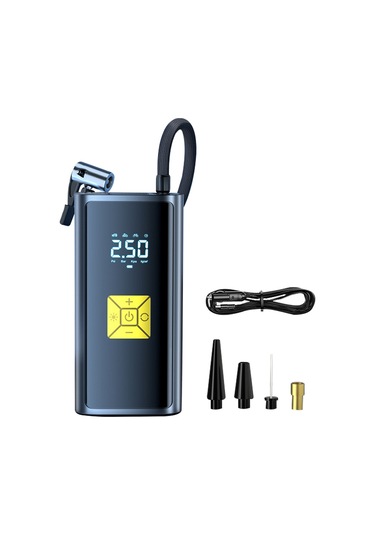 Ranyeek Akıllı Otomobil Hava Pompa, Dijital Basınç Göstergeli, Otomatik Durma, Led Işıklı, Usb Ve Araç Şarj Desteği, 150psı, Dahili Li-pil