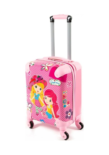 Protocol London Çilek Kız Kız Çocuk Valizi Pembe