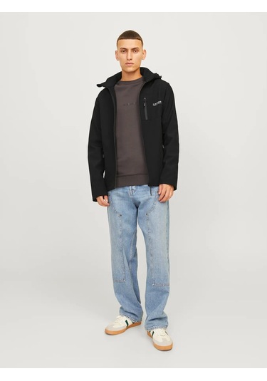 Jack&jones Jjtaylor Softshell Erkek Ceket 12259615 Siyah