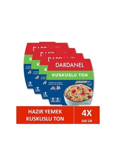 Dardanel Aç Ye Kuskuslu Ton Balığı 4 x 160 G