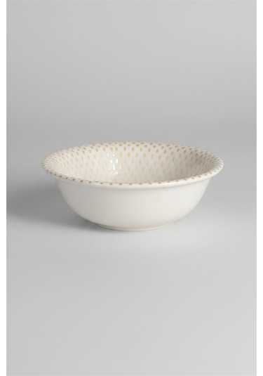 6'lı Valencia Salata Kasesi 22cm Dijital Punto Rinart Krem