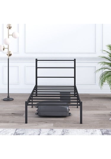 Basic Metal Karyola 100x200 Cm Siyah
