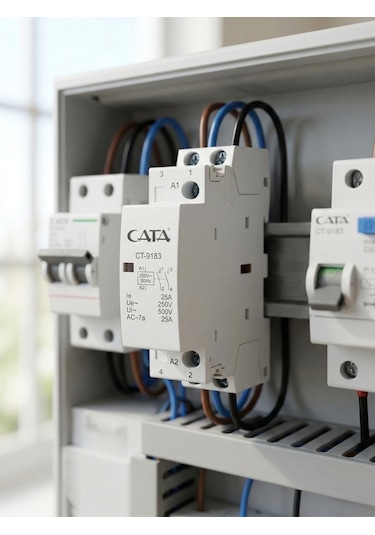 Cata Ct 9183 Sesiz Modüler Aydınlatma Kontaktörü 25a