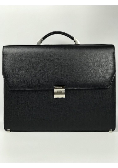 Hakiki Deri Erkek Evrak Çantası-135985 Siyah