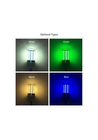 Trendooze Su Lamba Kablo Işığı Ip68 İle Daldırılabilir Cazibe Bulucu Balık Balık Bait Avlama Altı 5w 5m/16.4ft 12-24v 108led'li Df