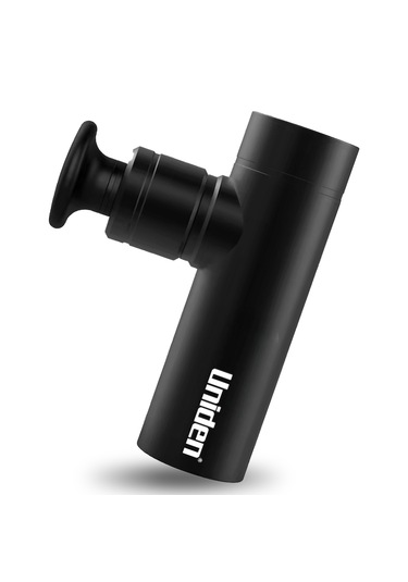 Uniden Mini Masaj Tabancası Çelik Aluminyum Kasa Darbeli Titreşim Siyah