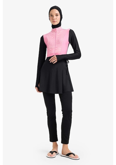 DeFacto Regular Fit Hızlı Kuruyan Baskılı 5'li Burkini Takım E7998AX25HSPN160 DeFacto Regular Fit Hızlı Kuruyan Baskılı 5'li Burkini Takım E7998AX25HSPN160