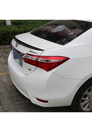 Toyota Corolla Uyumlu Bagaj Üstü Spoiler 2013+ Siyah Boyalı