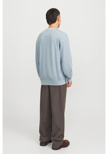 Jack & Jones Jjecharge Erkek Sweatshirt Mavi