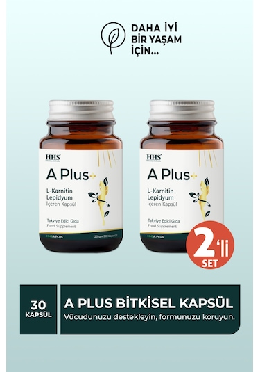 A Plus L-carnitine Lepidium Bitkisel Kapsül 2 Adet Aromasız
