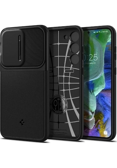 Spigen Samsung Galaxy S23 Plus Uyumlu Kılıf Optik Armor Siyah