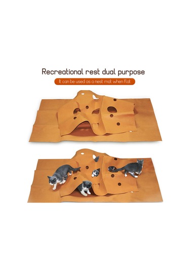 Vkemall Kedi Oyuncaklı Katlanır Yatak - Tünel Tasarımlı, Dayanıklı Ve Kolay Temizlenebilir