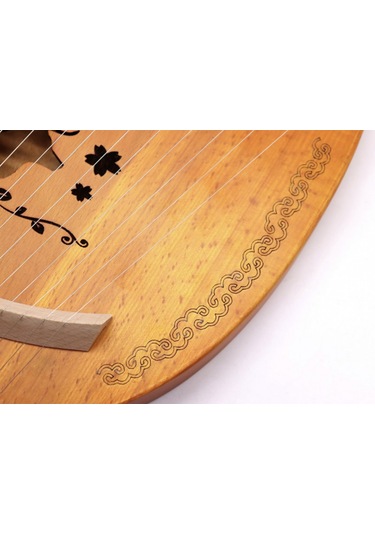 Puka Mini Arp 19 Dize Lir Masif Maun Ağacı Lyre Gigbag Çantalı