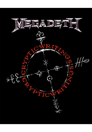 Megadeth Cryptic Writings 1997 Büyük Sırt Patch Yama Siyah