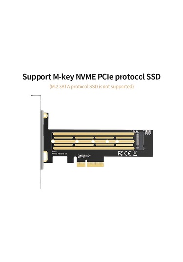 Yaleker M.2 Nvme Pcıe 3.0 Aktarım Kartı - M-key Ssd 2230/2242/2260/2280/22110 Genişletme Ve Depolama Çözümü