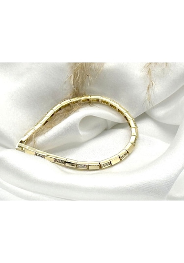 Xuping Chanel Model Zirkon Taşlı Kadın Bileklik Gold Renk Gold