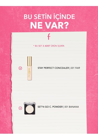 Kusurları Gizle Ve Sabitle 2'li Kapatıcı&pudra Seti SET134