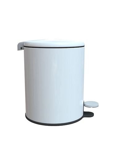 Primanova Cigo Pedallı Çöp Kovası 6 Lt Mat Beyaz/gri M-e41-01-06 Diğer