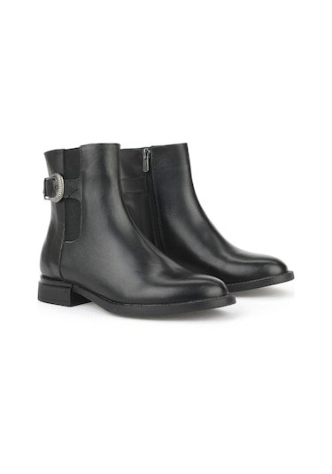 Ziya, Kadın Hakiki Deri Bot 1531022z7614 Siyah 1531022z7614 000 Siyah