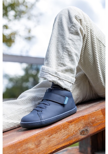 Smart Walker High Top Süper Mat Lacivert Barefoot Çocuk Bot-süper Mat Lacivert