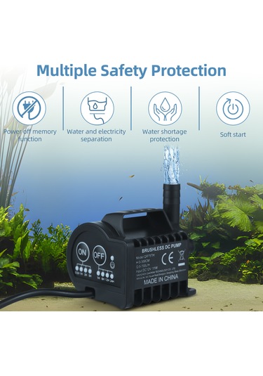 Ximistore9 12v Taşınabilir Mini Su Pompası, 700l/h Akış Hızı, 3m Yükseklik, Akvaryum Ve Bahçe Çeşmesi İçin