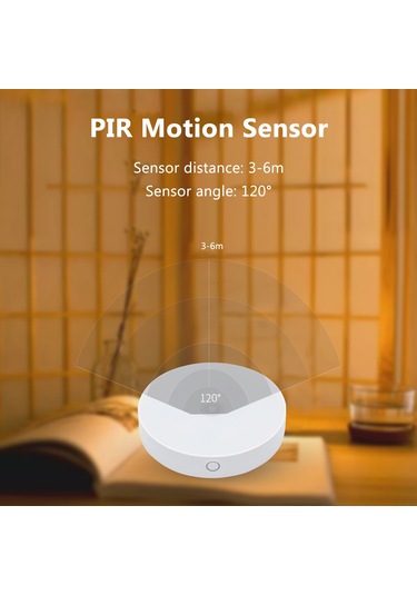 Geeksen Hareket Algılayıcı 6 Led'li Usb Şarjlı 700mah Lityum Pilli Yumuşak Işık Güneş Işığı Bebek Gece Lambası Diğer