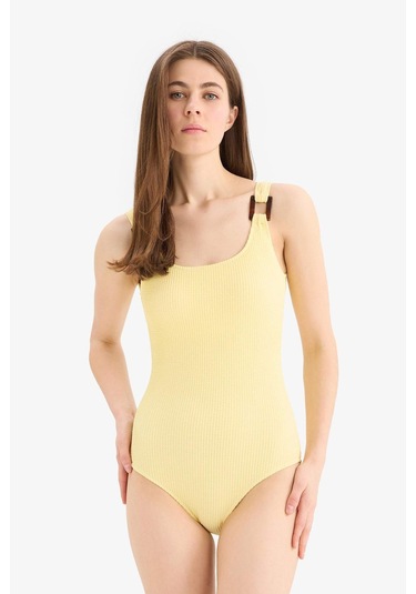 Defacto Regular Fit Bürümcük Mayo-fall İn Love T8005az25smyl118 Sarı Defacto Regular Fit Bürümcük Mayo-fall İn Love T8005az25smyl118 Sarı