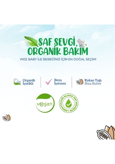 Wee Baby Organik Çatlak Önleyici Krem 150 ML