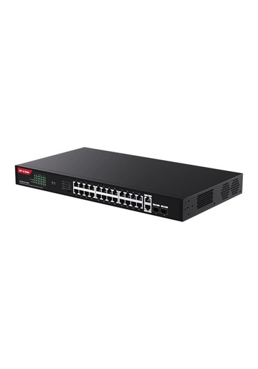 Ip-Com G1128-24-410W  24 Port Gıgabıt +2xgb RJ45/SFP Uplınk 370W Poe Rackmount Swıtch