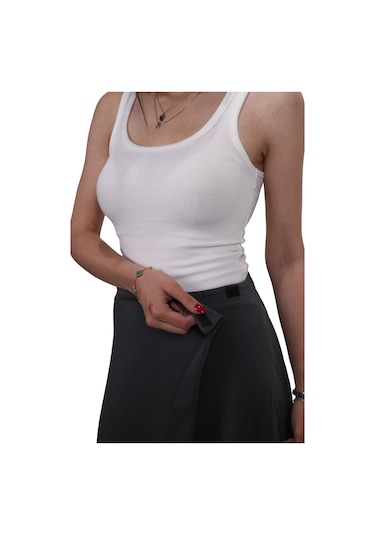 Kadın Modal Kumaş Yumuşak Dokulu Antrasit Şalvar Pantolon Antrasit