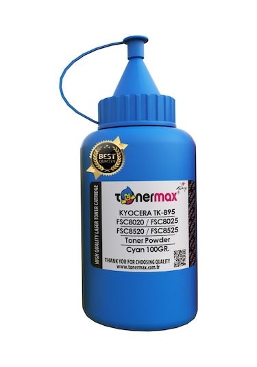 Kyocera TK-895 Mavi Toner Tozu / FSC8020 / FSC8025 / FSC8520 / FS
