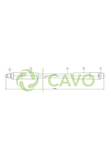 Cavo Fren Hortumu On A-class W168 97 04 E-class W210 96 02 AOD-CAVO C800 739B