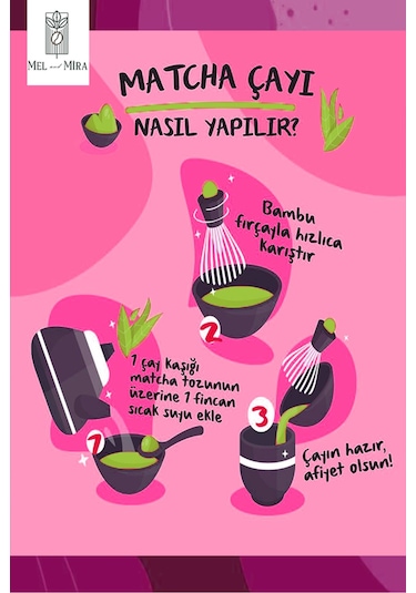 Pink Vanilla Matcha 25g, Vanilya Aromalı Pembe Matcha Doğal Pancar Renklendirici
