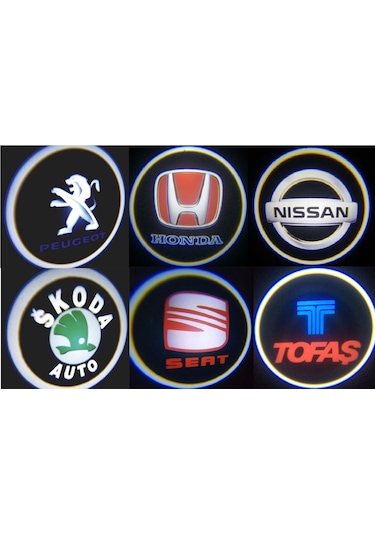 Skoda Kapı Altı Logo Lamba Pilli Sensörlü Kolay Montaj
