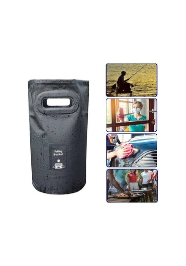 Dancemonkey Kamp Piknik Balık Tutma Kovası 15l, Katlanır Altın