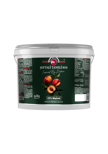 Şeftali Taneli Sos 6 Kg