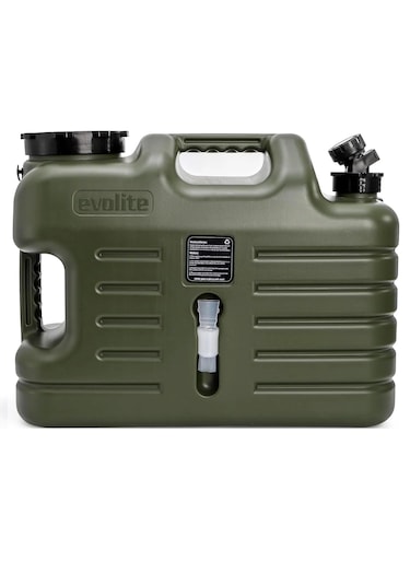 Evolite Deep 18.5 L Musluklu Kamp Su Bidonu Haki