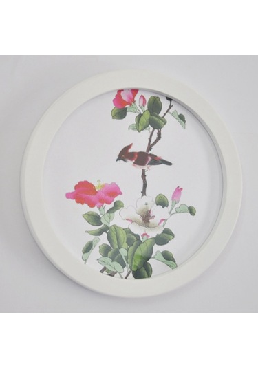 Sones Duvara Monte Yuvarlak Fotoğraf Çerçevesi Asılı Yaratıcı Hediyeler Ev Dekorasyonu Ahşap Tabanlı Fotoğraf Çerçevesi Tutucu, Boyut: 10 İnç Siyah