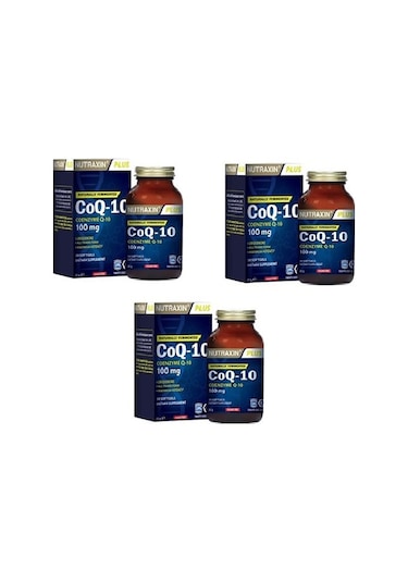 Nutraxin Koenzim Q10 30 Kapsül 3 Adet